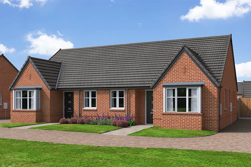 Computer generated representation of The Foxwhelp house type at The Orchards development