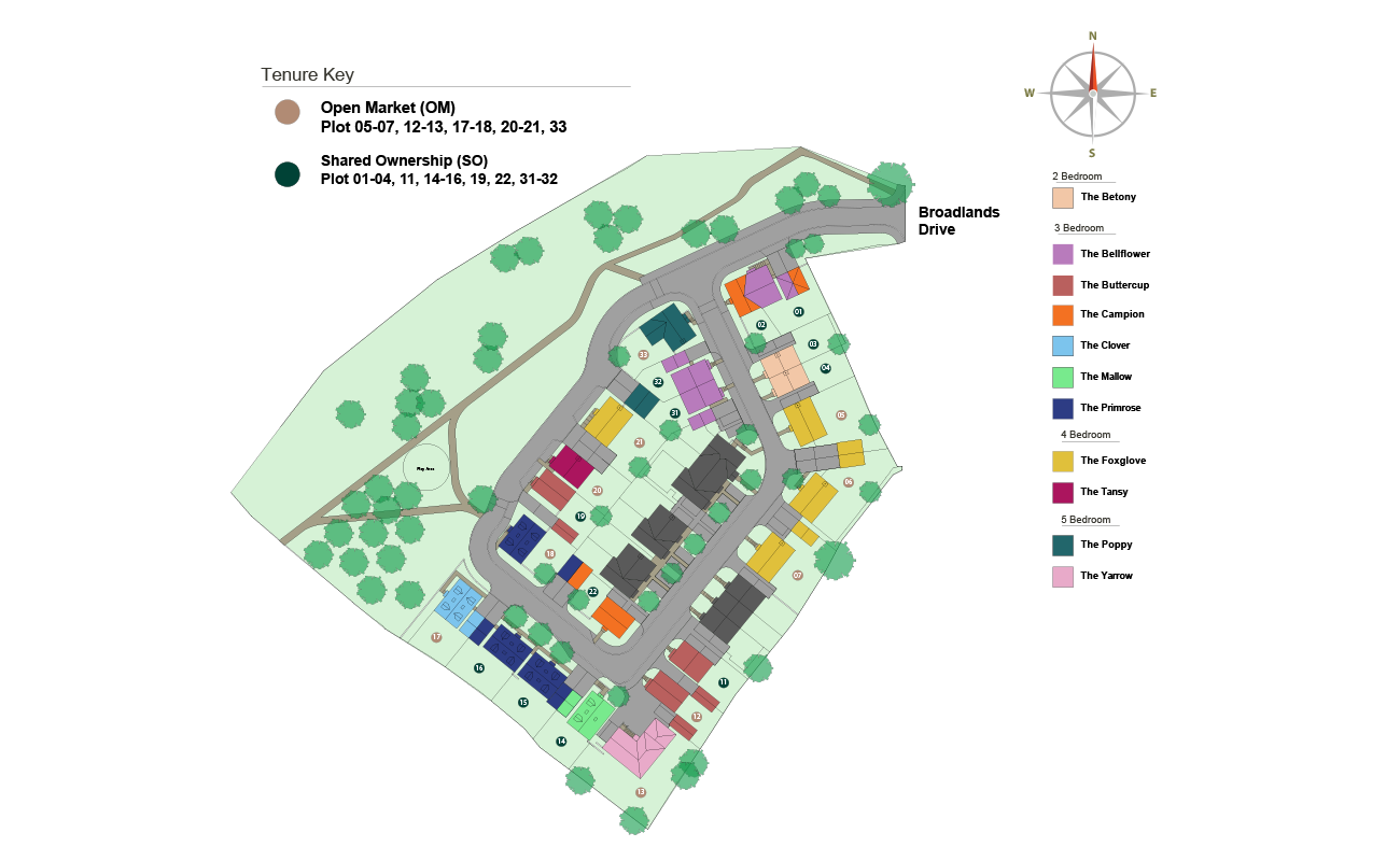 Coppice View site plan 