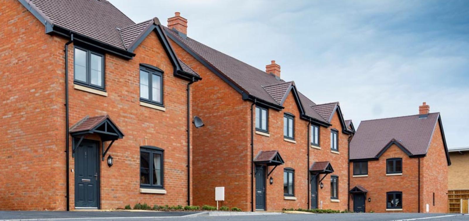 Some of the new homes at our Castle Reach development, near Tenbury Wells